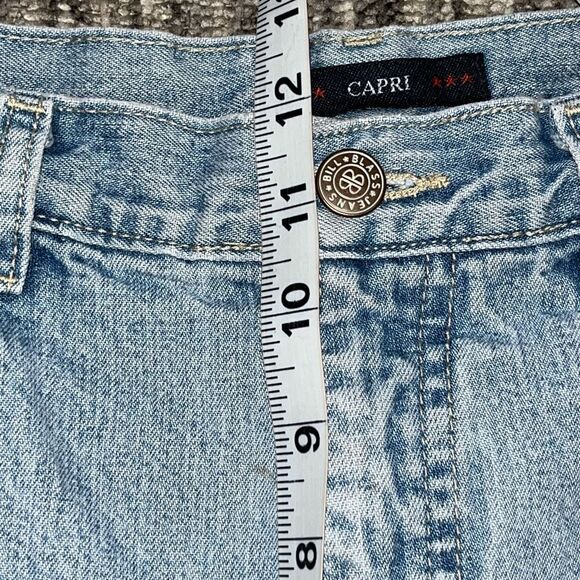 VTG Bill Blass Womens Size 6 Denim‎ Capris Blue Light Wash Pockets 100% Cotton - Picture 6 of 8